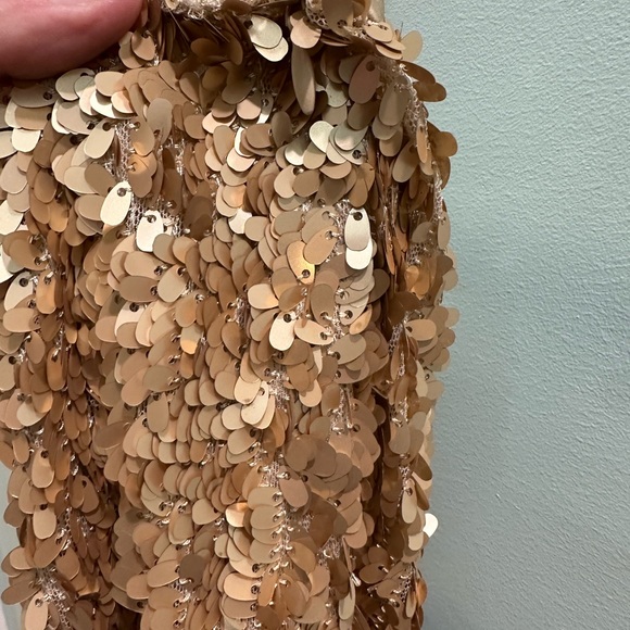 VINCE NTW oval matte sequin mini skirt with silk lining!! - Picture 11 of 11